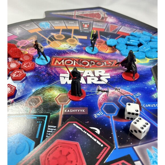 Star Wars Monopoly Board Game Hasbro Parker Brothers B0324 Complete - Picture 13 of 16